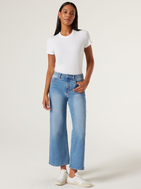 High Straight Relaxed Jeans, Vintage Indigo, hi-res