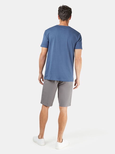 Ivan Short Sleeve Print Crew Tee, Blue, hi-res