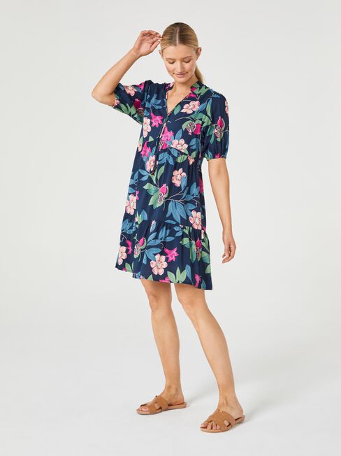 Cole Smock Dress, Print, hi-res