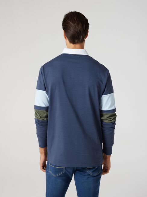 LS Jeremy Rugby Polo, Washed Ink, hi-res