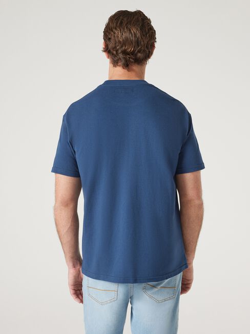 Beau Relaxed Crew Tee, Navy, hi-res