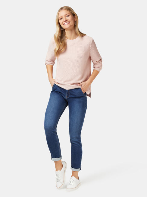Ally Bobble Pullover, Pink, hi-res