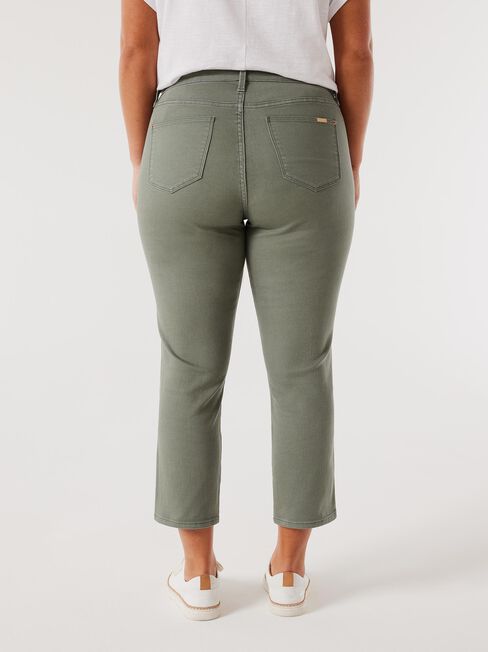 Kara Curve Embracer Skinny Capri, Green, hi-res