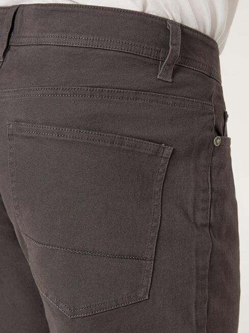 Milton 5 Pocket Short, Grey, hi-res