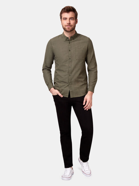 Bennett Long Sleeve Textured Shirt, Green, hi-res