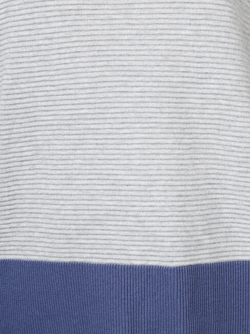 Chloe Colour Block Knit, Blue, hi-res