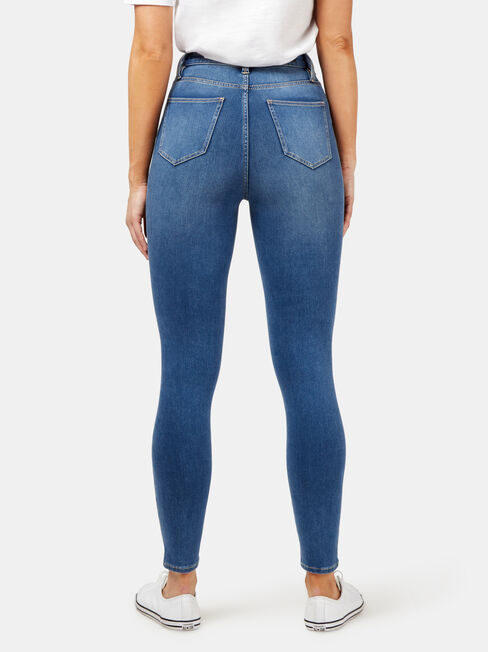Freeform 360 Contour High Waisted Skinny 7/8 Jeans True Blue, Mid Indigo, hi-res