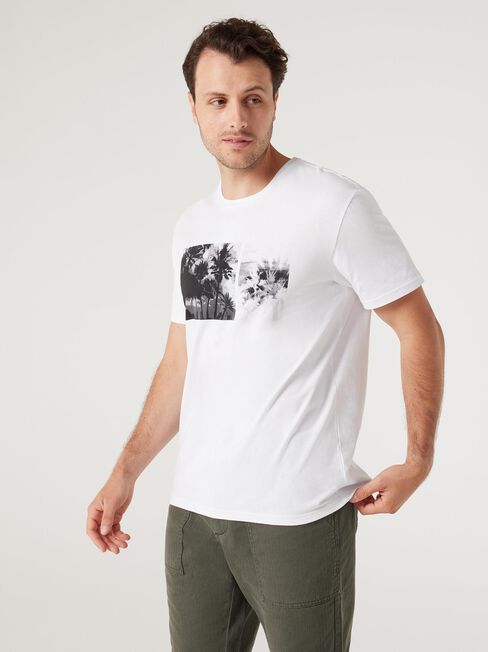SS Ken Print Crew Tee, White, hi-res