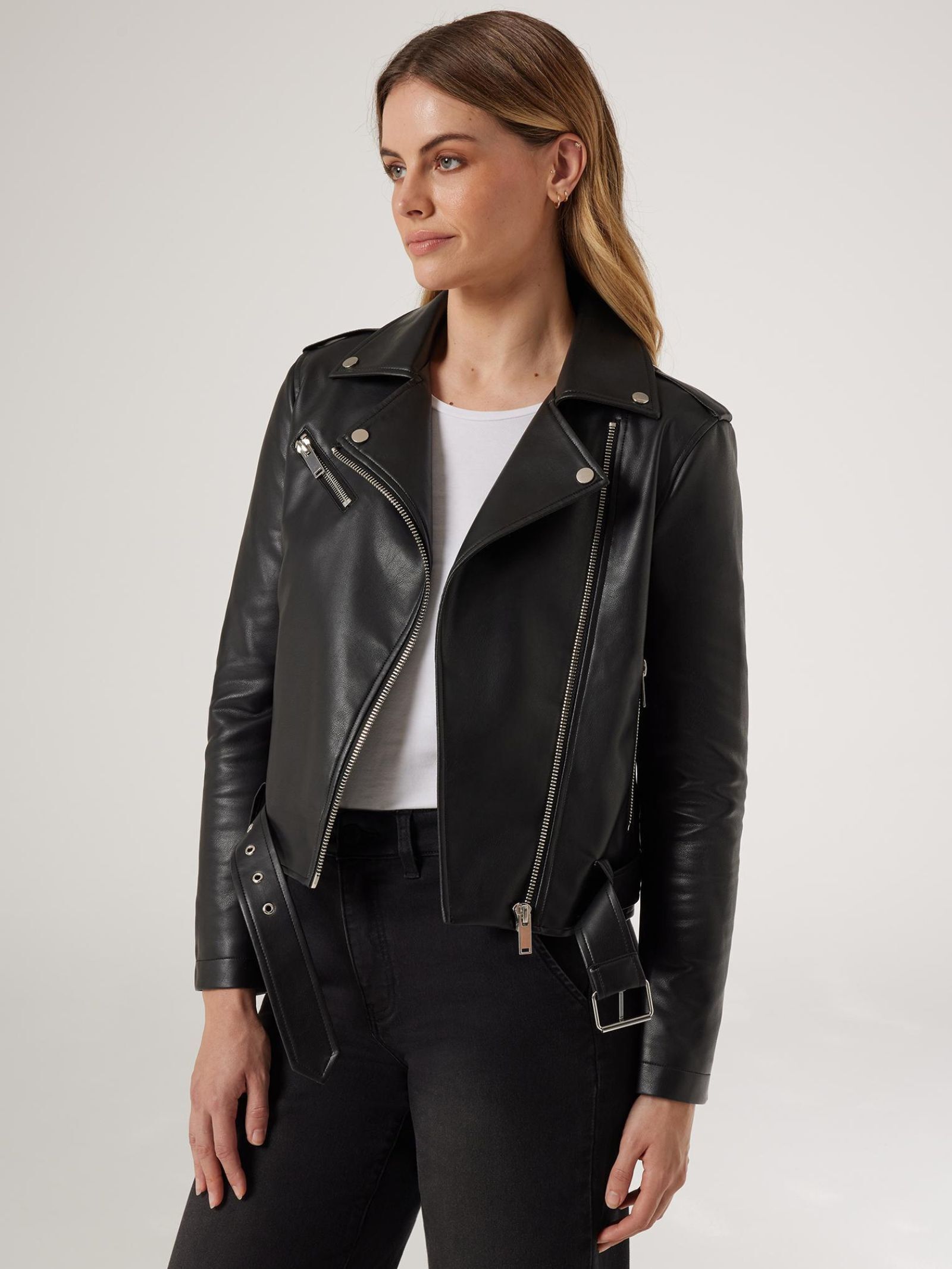 Jeans west leather jacket clearance