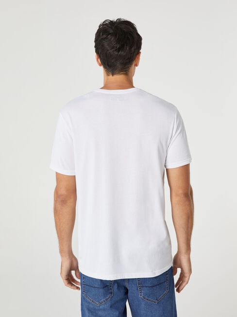 SS Laker Print Crew Tee, White, hi-res