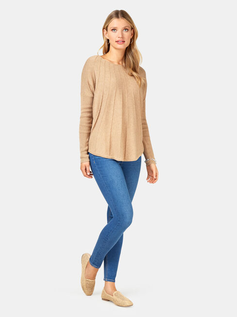 Mia Swing Pullover, Brown, hi-res