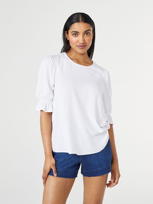Cami Blouse, White, hi-res