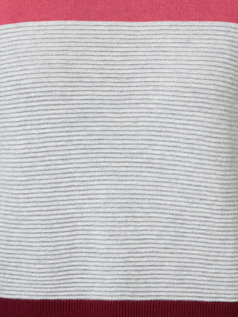Chloe Colour Block Knit, Pink, hi-res