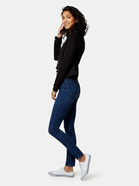 Natalie Casual Jacket, Black, hi-res