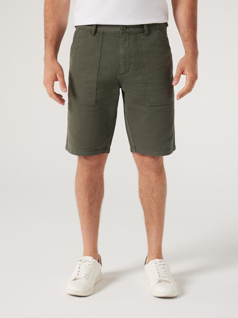 Issac Utility Short, Dusty Olive, hi-res