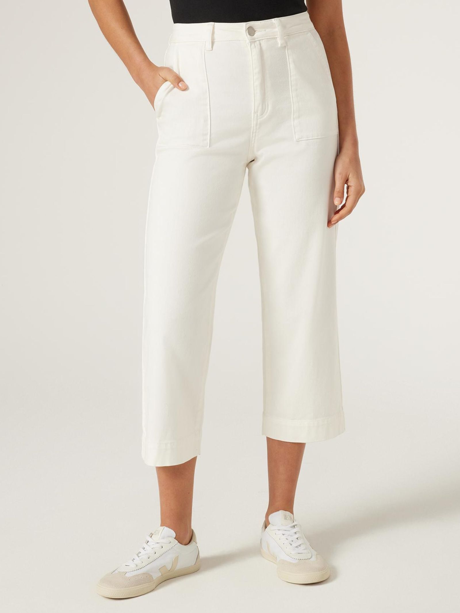 Kelsey Utility Relaxed Capri Jeanswest
