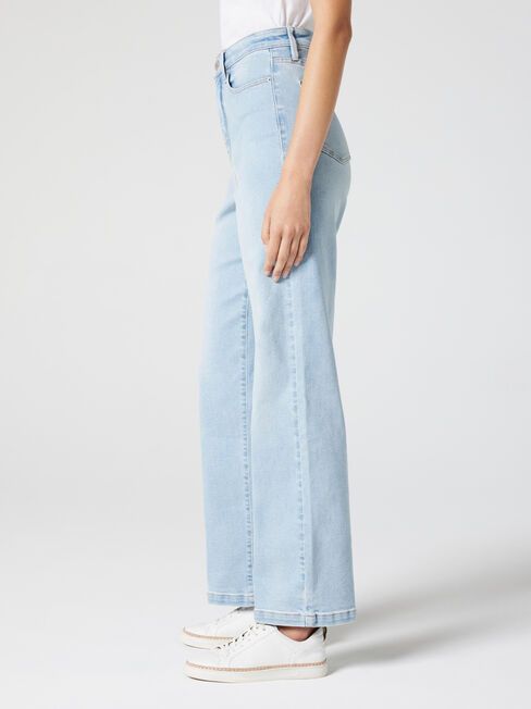 Jessie High Waisted Wide Leg Jeans, Light Indigo, hi-res