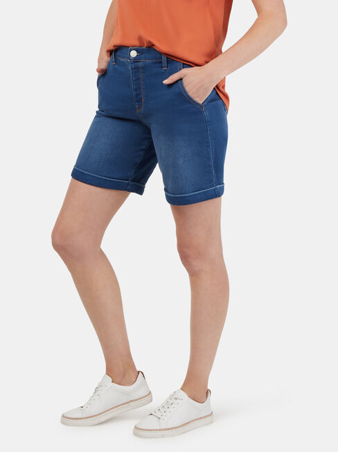 Stella Luxe Lounge Short, Mid Indigo, hi-res