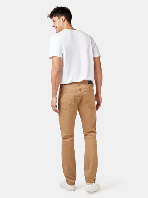 Slim Tapered Jeans Tobacco, Coloured, hi-res