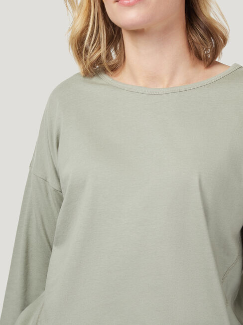 3/4 Sleeve Drop Shoulder Tee, Coloured, hi-res