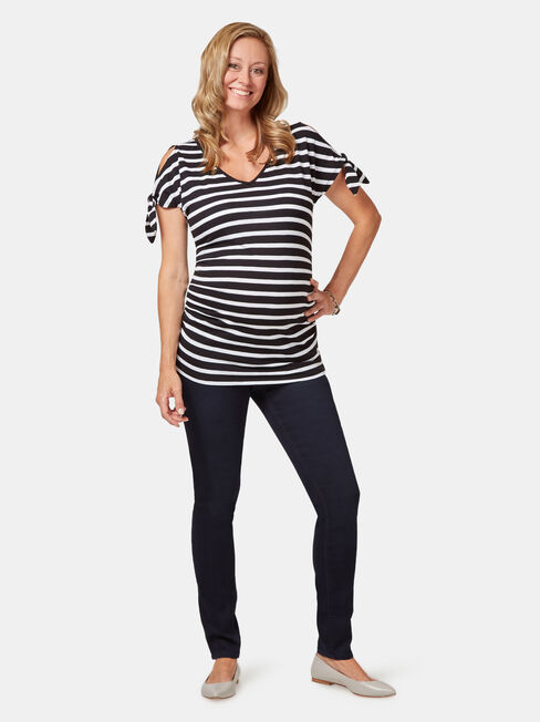 Maternity Skinny jeans Indigo Ink / Elastic ins, Dark Indigo, hi-res