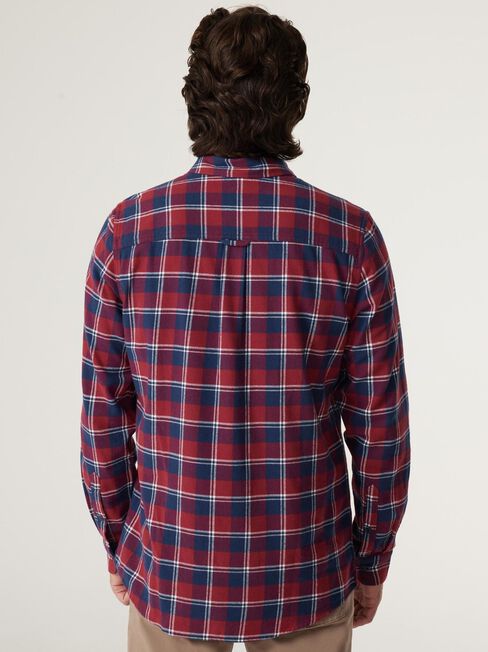 Waverly Brushed Long Sleeve Shirt, Red Multi, hi-res
