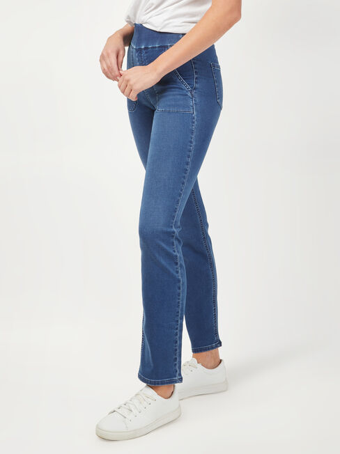 Tessa Luxe Slim Straight Jeans, VintageWash, hi-res