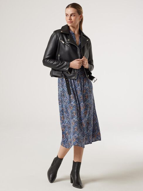 Veronica Waisted Dress, Floral, hi-res