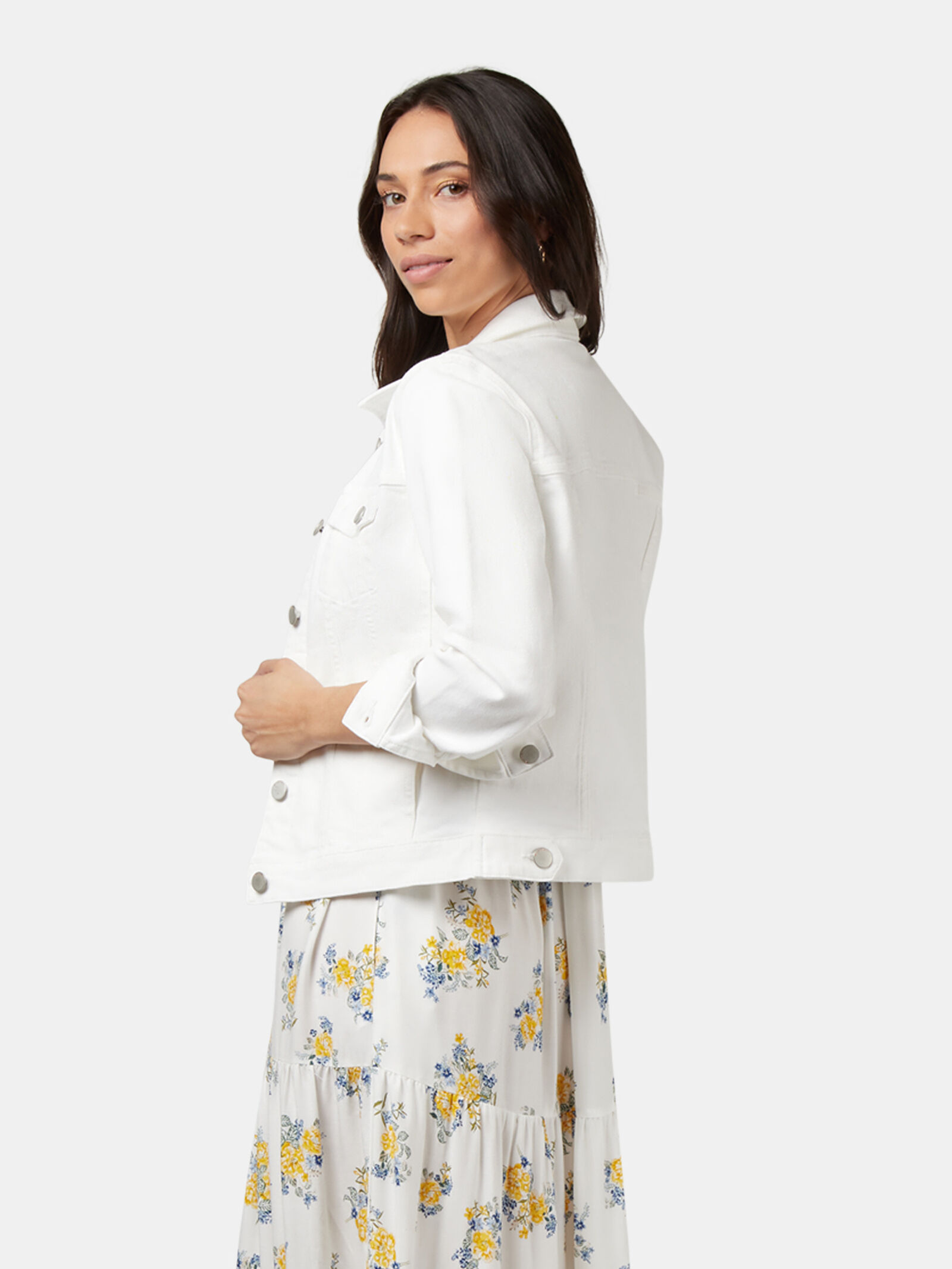 White denim jacket womens best sale australia