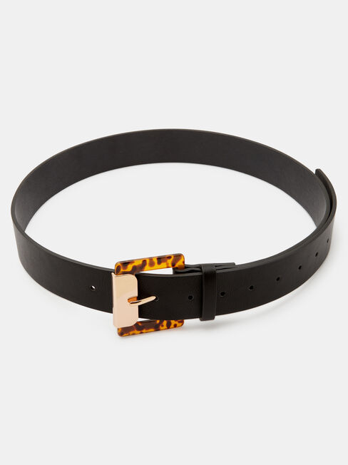 Emma Fashion Belt, Black, hi-res