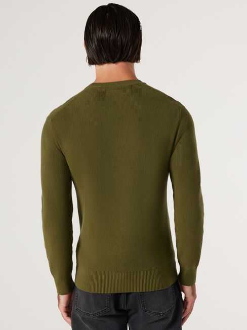 Manchester Rib Knit, Green, hi-res