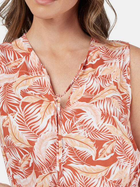 Savannah Sleeveless Dress, Red, hi-res