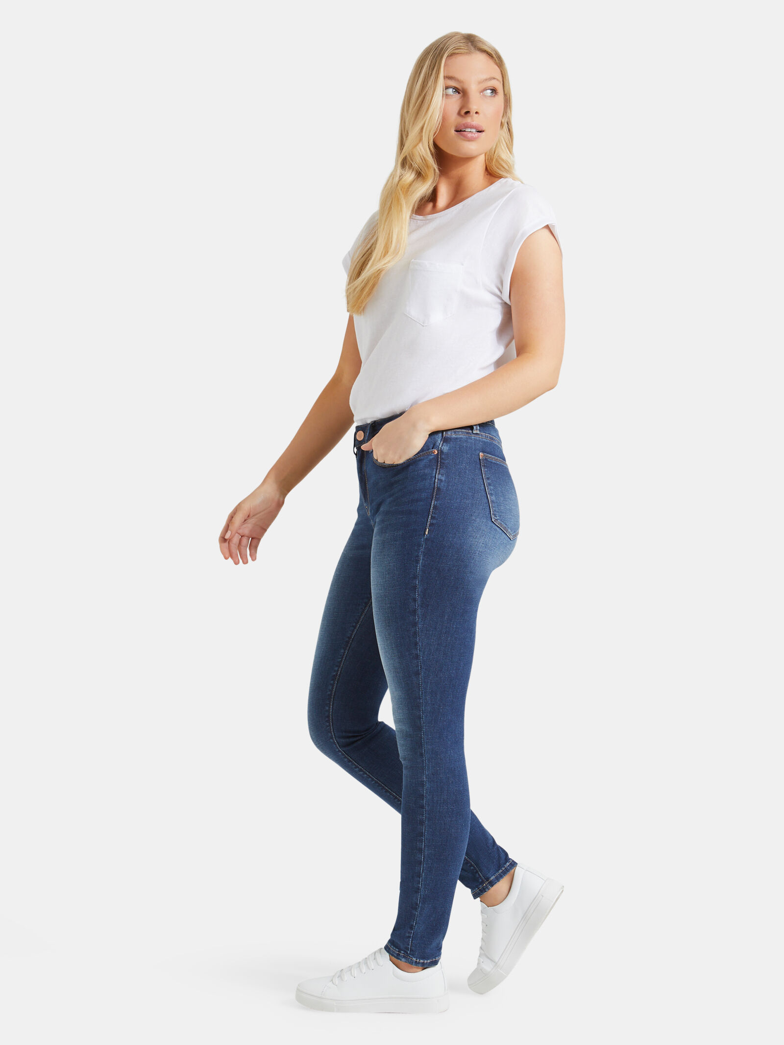 Curve skinny jeans sales