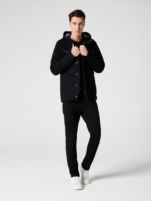 Toby Drill Jacket, Black, hi-res