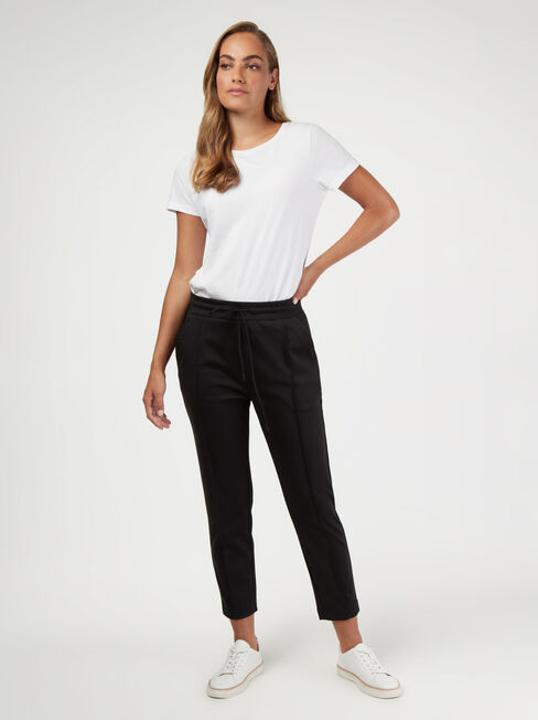 Aria Ponte Jogger, Black, hi-res