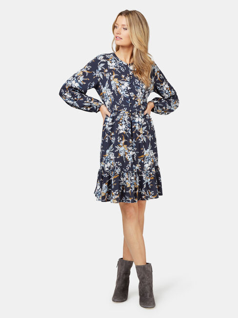 Bella Botanical Dress, Floral, hi-res