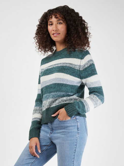 Nala Space Dye Knit, Green, hi-res