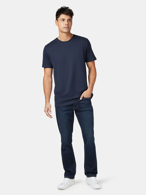 Basic Short Sleeve Tee, Navy, hi-res