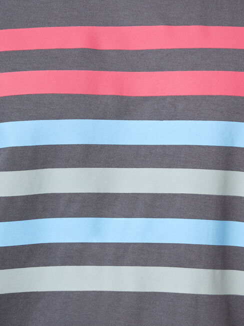 Dexter Short Sleeve Print Crew Tee, Black, hi-res
