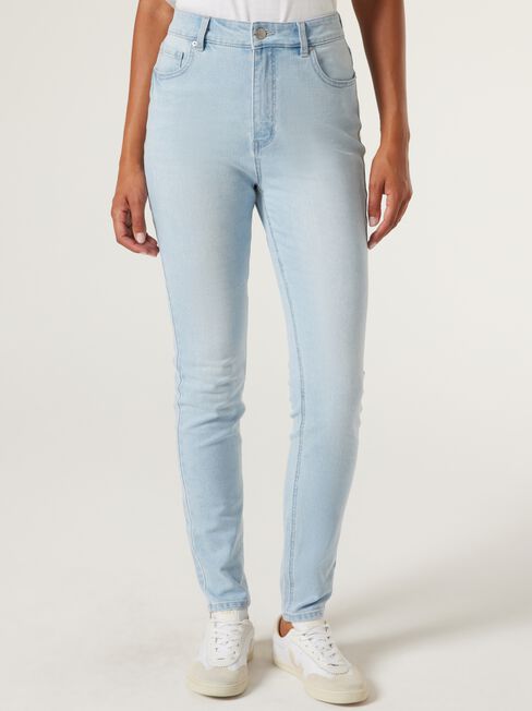 Lyla Mom Jeans, Light Indigo, hi-res
