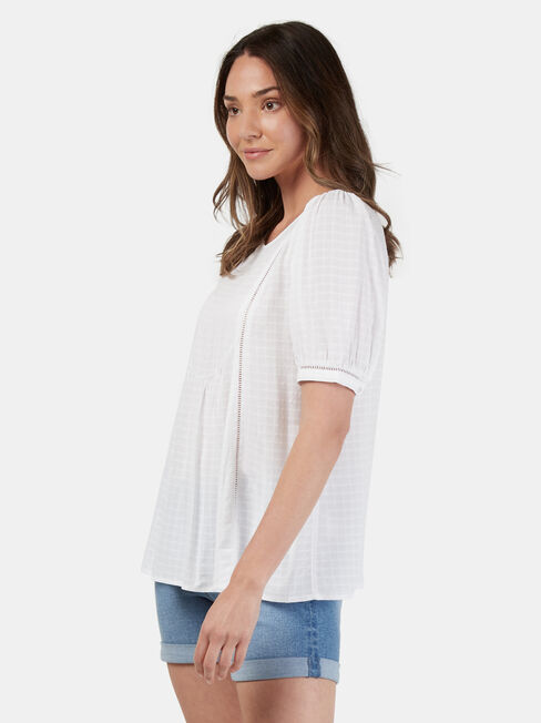Avery Ladder Trim Top, White, hi-res