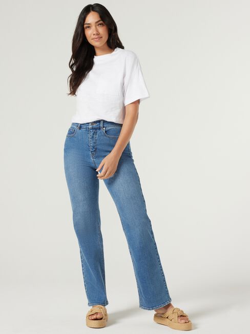 Relaxed Pocket Tee, White, hi-res