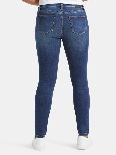 Skinny Jeans Mid Vintage, Mid Indigo, hi-res