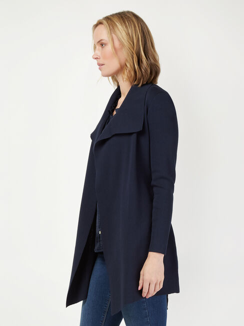 Giselle Waterfall Cardigan, Blue, hi-res