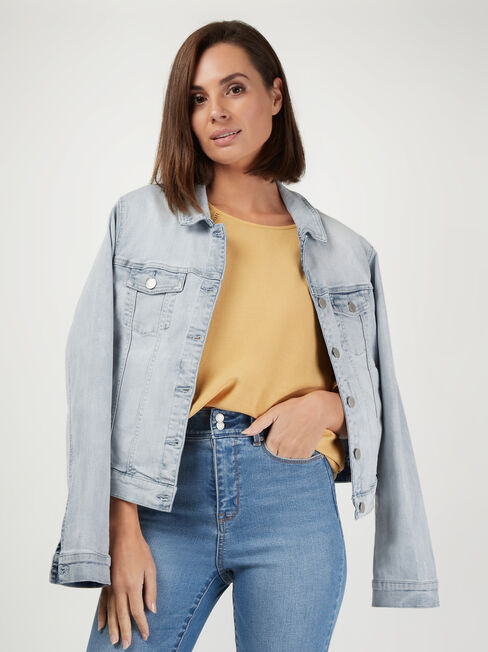 Cora Linen Blend Top, Yellow, hi-res