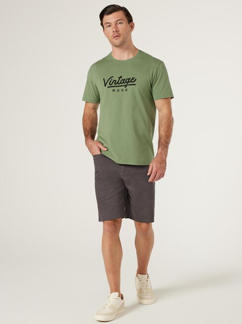Vintage Made Crew Tee, Green, hi-res