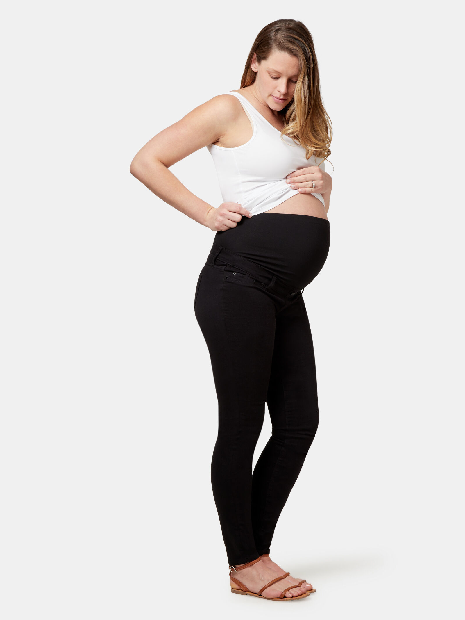 Black maternity jeans sales bootcut