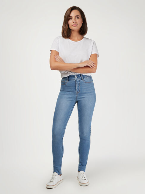Tummy Trimmer Skinny Jeans, VintageWash, hi-res