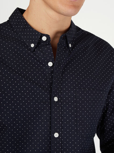 LS Elliot Oxford Shirt, Blue Stripe, hi-res