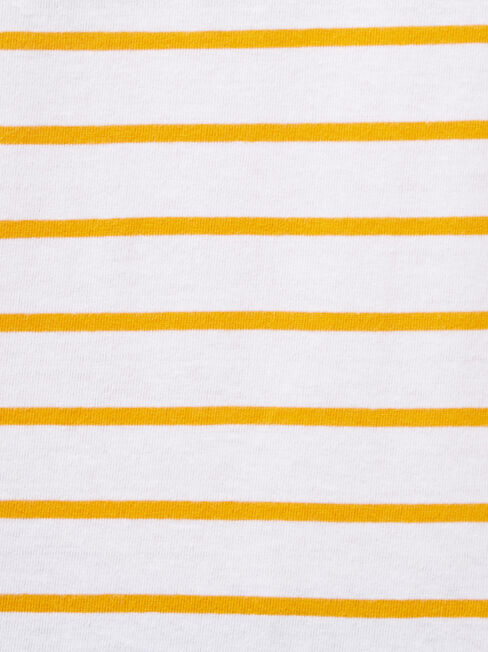 Essential Crew Neck Tee, Yellow, hi-res